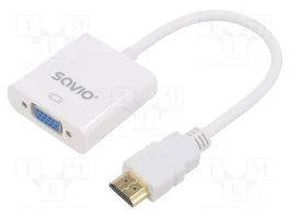 SAVIO Convertisseur D-Sub 15pin HD socle vers HDMI Full HD 1080p CL-27