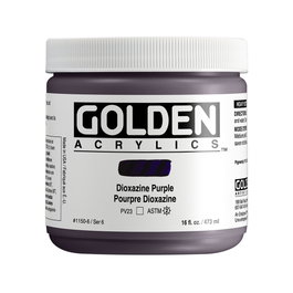 Golden Heavy Body Colores Acrílicos Púrpura Dioxazina 473 ml