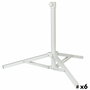 Base pour parapluie Aktive Blanc Métal 61 x 49,5 x 61 cm (6 Unités)