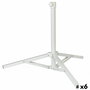 Base pour parapluie Aktive Blanc Métal 61 x 49,5 x 61 cm (6 Unités)