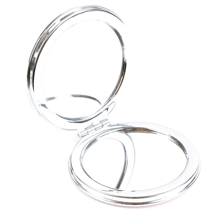 Home Deco Factory Lot de 2 miroirs de poche avec étui, modèles assortis Home Deco Factory Lot de 2 miroirs de poche avec étui, modèles assortis