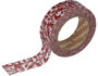 Innspiro Cinta masking tape Washi arabescos rouge 15mm x 10m Série Floral