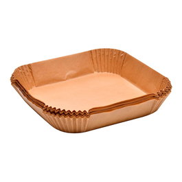 Masterpro Bandeja en papier carrée pour friteuse à air 20 x 20 cm 50 pièces