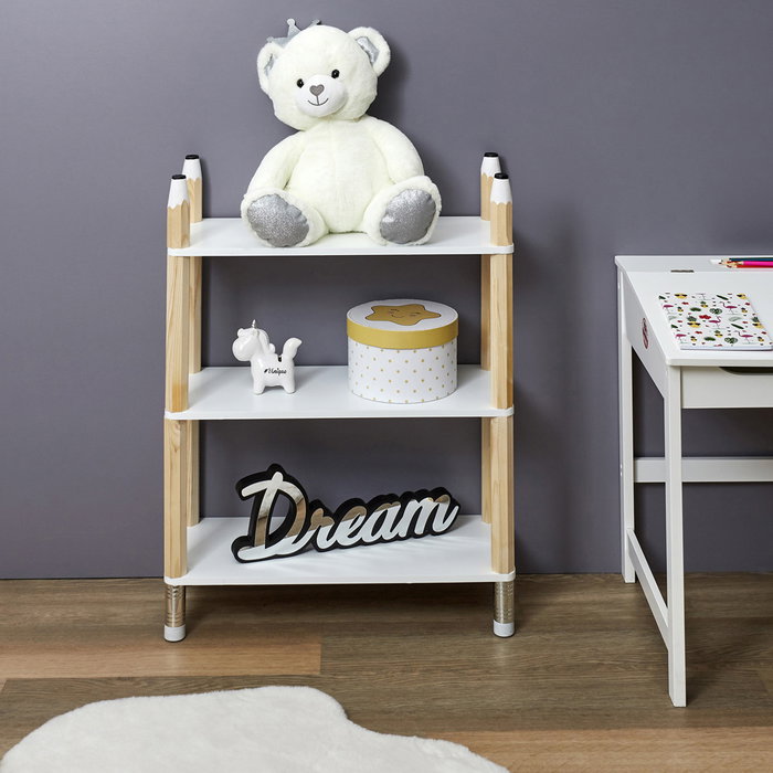 Home Deco Kids Estantería 3 Baldas Lápiz