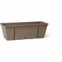 Garden Id Kit jardinière Smart avec crochet en métal, réserve d'eau et écarteur, Taupe 50 cm