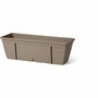 Garden Id Kit jardinière Smart avec crochet en métal, réserve d'eau et écarteur, Taupe 50 cm