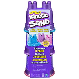Spin Master Shimmer Multipack Kinetic Sand 340g 3 Couleurs Sable Magique à Modeler +3 Ans