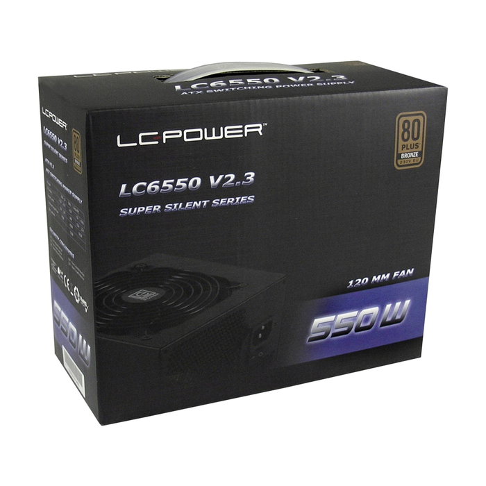 LC-Power LC6550 V2.3 550W 120mm 20/24 pin Black LC-Power LC6550 V2.3 550W 120mm 20/24 pin Black