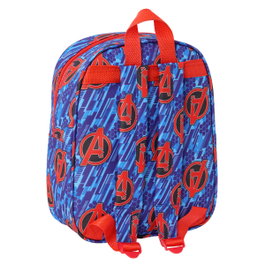 Safta Mochila 3D Los Vengadores Avengers Marvel 22x27x10 cm en Rouge et Bleu foncé