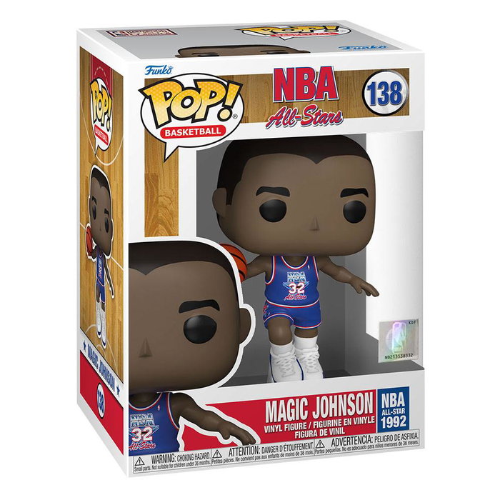 Funko POP! NBA Legends Magic Johnson Blue All Star Uni 1991