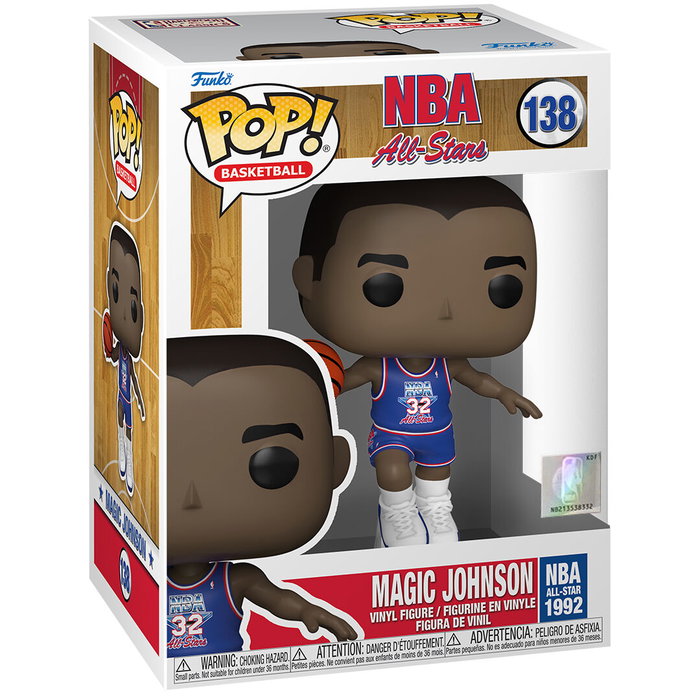 Funko POP! NBA Legends Magic Johnson Blue All Star Uni 1991