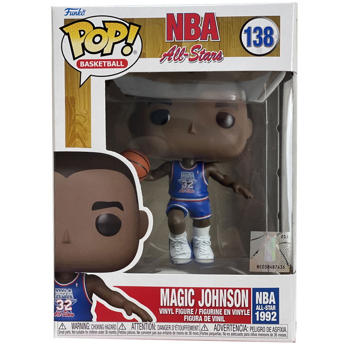 Funko POP! NBA Legends Magic Johnson Blue All Star Uni 1991