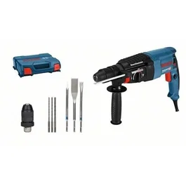 Bosch Professional Marteau perforateur filaire 230V GBH 2-26 F SDS-plus (Force 2 J) avec 3 forets béton et 3 burins SDS - 06112A4002