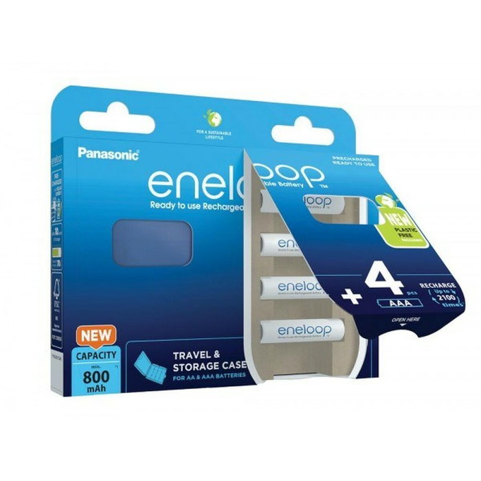 Panasonic BK-4MCDE/4CP Piles Rechargeables avec Boîtier Panasonic BK-4MCDE/4CP Piles Rechargeables avec Boîtier