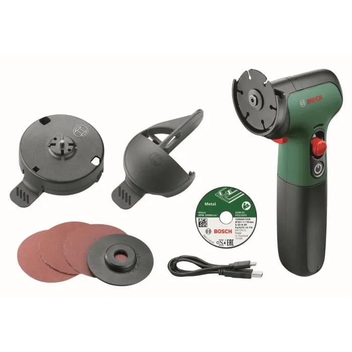 Bosch EasyCut Grind 7V Meuleuse sans fil 1 main 14 mm multifonction - Disques inclus - Batterie Li-ion fournie
