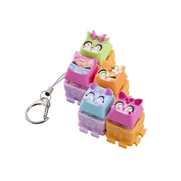 Bizak Clickeez Multi Pack - Pack de 5 touches décoratives avec couleurs, brillances et thèmes variés pour clavier - Modèles assortis