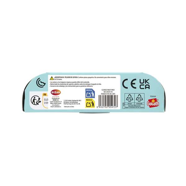 Bizak Clickeez Multi Pack - Pack de 5 touches décoratives avec couleurs, brillances et thèmes variés pour clavier - Modèles assortis