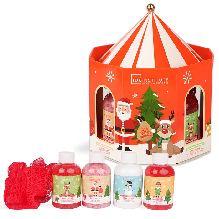Idc Institute Boîte de carrousel de Noël 4 pièces