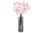 Giftdecor Jarron Aparenza Cylindrique en Acrylique Noir 12x35 cm (Set de 12)