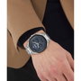 Boss 1514015 avec cadran bleu et bracelet gris