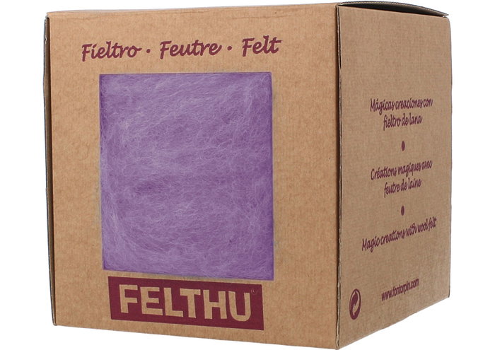 Felthu Fieltro de lana lila claro 100gr Felthu Fieltro de lana lila claro 100gr
