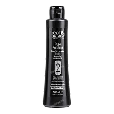 Real Natura Puro Keratina Après-shampoing Réparateur Hydratant (Reconditionné) 300ml Real Natura Puro Keratina Après-shampoing Réparateur Hydratant (Reconditionné) 300ml