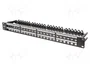 DIGITUS Panneau de brassage Keystone 48 ports 1U noir