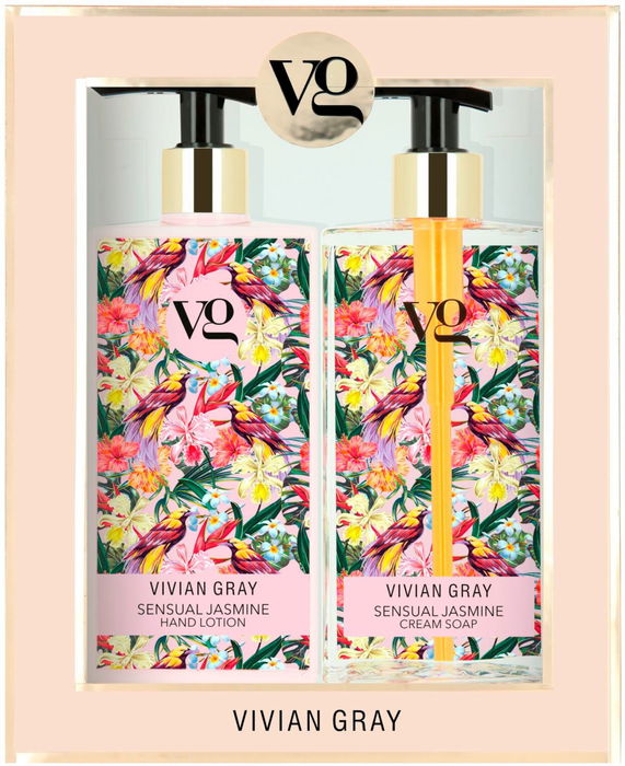 Vivian Gray Coffret Corps Sensual Jasmine - Lotion Hydratante Mains 350 ml et Savon Liquide Nettoyant 350 ml Vivian Gray Coffret Corps Sensual Jasmine - Lotion Hydratante Mains 350 ml et Savon Liquide Nettoyant 350 ml