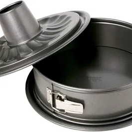 Birkmann Moule à Fond Amovible EASY BAKING 26x26x9 cm - Acier Carbone Antiadhésif - Revêtement Whitford - avec 2 Fonds