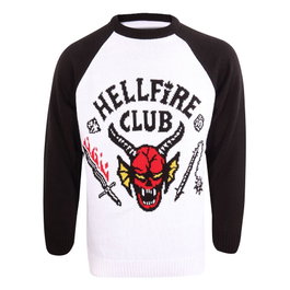 Heroes Inc Stranger Things Sweatshirt Christmas Jumper Hellfire Club (L)
