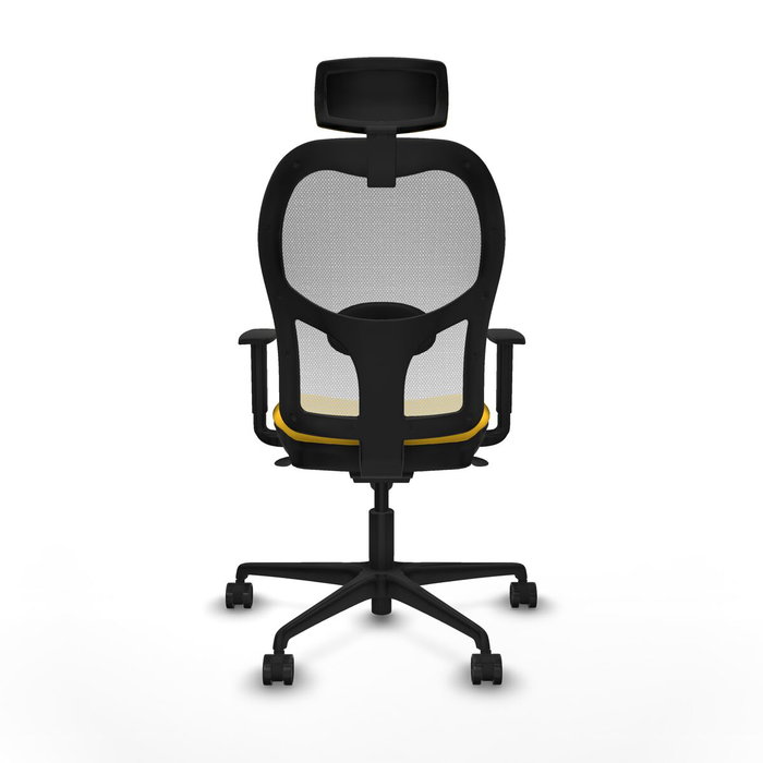 Piqueras y Crespo Chaise de Bureau avec Appui-tête 1D036N2 Jaune