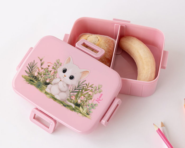 KioKids Boîte à Déjeuner Enfant avec Compartiments - Rose - Lovely Friends - Polipropylène KioKids Boîte à Déjeuner Enfant avec Compartiments - Rose - Lovely Friends - Polipropylène