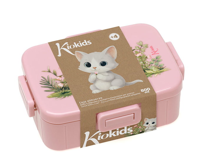 KioKids Boîte à Déjeuner Enfant avec Compartiments - Rose - Lovely Friends - Polipropylène KioKids Boîte à Déjeuner Enfant avec Compartiments - Rose - Lovely Friends - Polipropylène