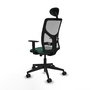 Piqueras Y Crespo Chaise de bureau Motilla, Sincro/Traslack, Vert bouteille et Gris