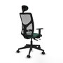 Piqueras Y Crespo Chaise de bureau Motilla, Sincro/Traslack, Vert bouteille et Gris
