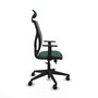 Piqueras Y Crespo Chaise de bureau Motilla, Sincro/Traslack, Vert bouteille et Gris