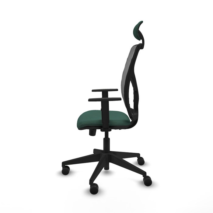 Piqueras Y Crespo Chaise de bureau Motilla, Sincro/Traslack, Vert bouteille et Gris Piqueras Y Crespo Chaise de bureau Motilla, Sincro/Traslack, Vert bouteille et Gris
