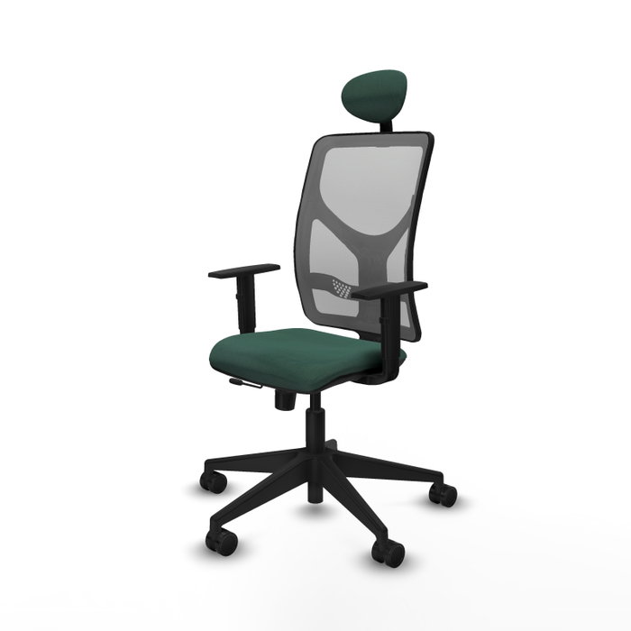Piqueras Y Crespo Chaise de bureau Motilla, Sincro/Traslack, Vert bouteille et Gris Piqueras Y Crespo Chaise de bureau Motilla, Sincro/Traslack, Vert bouteille et Gris