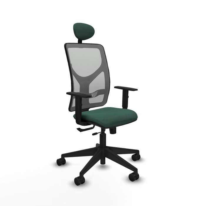 Piqueras Y Crespo Chaise de bureau Motilla, Sincro/Traslack, Vert bouteille et Gris Piqueras Y Crespo Chaise de bureau Motilla, Sincro/Traslack, Vert bouteille et Gris