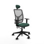 Piqueras Y Crespo Chaise de bureau Motilla, Sincro/Traslack, Vert bouteille et Gris