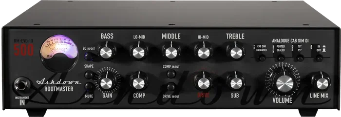 ASHDOWN RM500 EVO III Amplificateur Basse Tête de Transistor 500W ASHDOWN RM500 EVO III Amplificateur Basse Tête de Transistor 500W