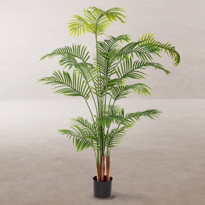 BigBuy Home Plante décorative Areca 150 cm en Polyuréthane et Ciment