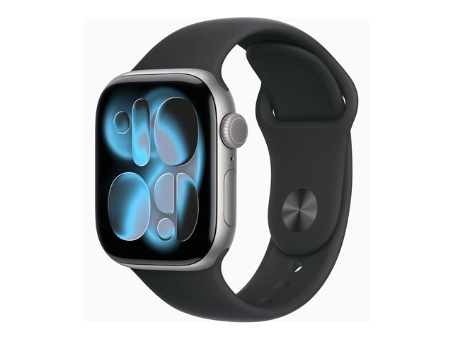 Apple Montre Connectée Series 11 GPS + Cellular 64 Go Aluminium Gris Spatial Bracelet Sport Noir Apple Montre Connectée Series 11 GPS + Cellular 64 Go Aluminium Gris Spatial Bracelet Sport Noir