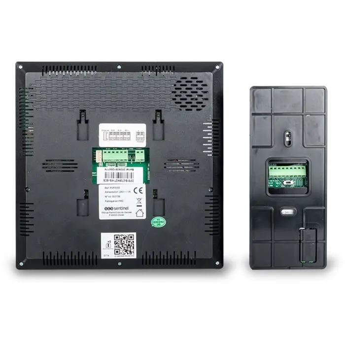 SCS Sentinel Interphone vidéo filaire connecté VisioWifi 7 - Écran 7 pouces, vision nocturne infrarouge, enregistrement sur carte SD - Noir