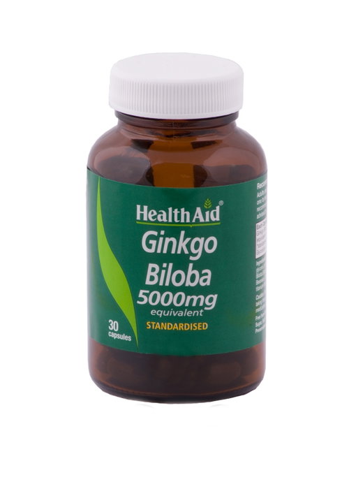 HEALTH AID Ginkgo biloba extrait standardisé 30 capsules HEALTH AID Ginkgo biloba extrait standardisé 30 capsules