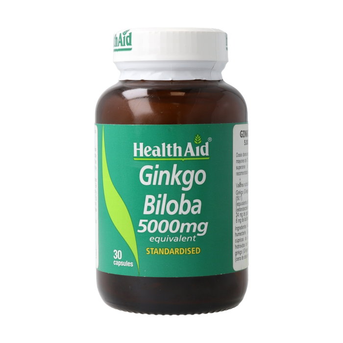 Health Aid Ginkgo Biloba 5000mg 30 capsules