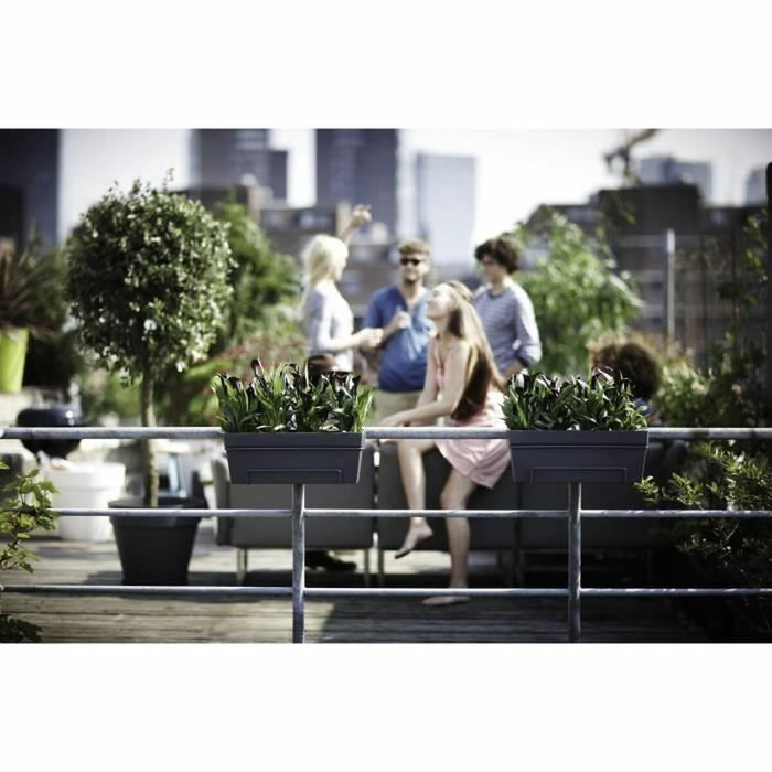 Elho Balconniere Loft Urban Allin1 - Noir
