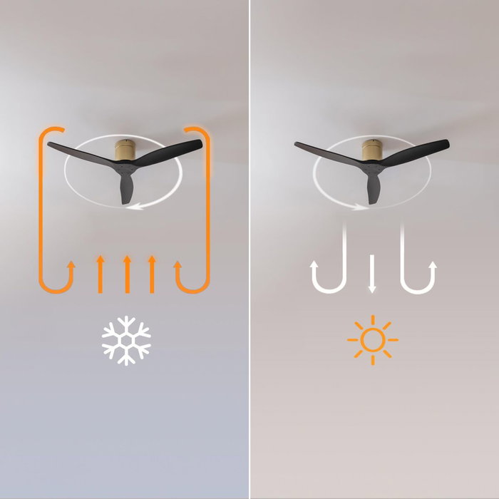 Ventilateur de plafond Cecotec EnergySilence Aero 5400 Classic 40W Ø132cm 3 pales noir or Ventilateur de plafond Cecotec EnergySilence Aero 5400 Classic 40W Ø132cm 3 pales noir or