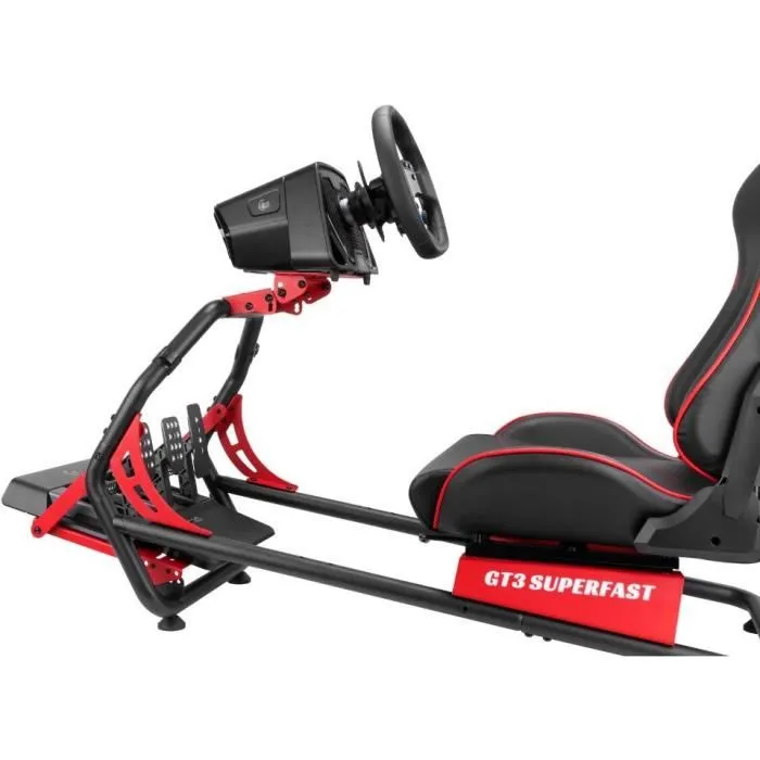 OPLITE GT3 Superfast - Cockpit de simulation de course racing, châssis tubulaire robuste avec hauteur réglable pour une immersion gaming optimale OPLITE GT3 Superfast - Cockpit de simulation de course racing, châssis tubulaire robuste avec hauteur réglable pour une immersion gaming optimale