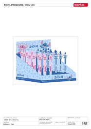 Safta Présentoir de stylos effaçables Stitch